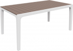 HARMONY sodo stalas 6 vietų 160 x 90, - kapučino