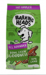 BARKING HEADS Bowl Lickin Goodness Lamb sausas pa&scaron;aras visų veislių &scaron;unims 12kg