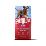 CARNILOVE Dog Active SALMON & TURKEY maistas &scaron;unims 2 x 12kg