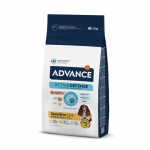 ADVANCE Sensitive Medium & Maxi sausas pa&scaron;aras su la&scaron;i&scaron;a ir ryžiais &scaron;unims 2 x12kg