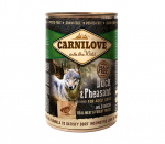 CARNILOVE Dog DUCK & PHEASANT konservai &scaron;unims 6 x 400g