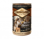 CARNILOVE Dog VENISON & REINDEER konservai &scaron;unims 6 x 400g