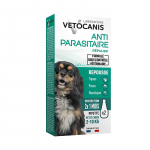 Vetocanis la&scaron;iukai nuo erkių mažų veislių &scaron;unims Pakuotė: 2 x 2 ml