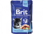 Brit Premium Kitten Chicken Chunks 100g x 24vnt.