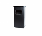 Metalinė lauko &scaron;iuk&scaron;liadėžė Black, su pelenine, 17l., juodos spalvos SS6844