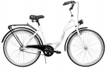 AZIMUT City Lux 26" 2023 white-black dviratis