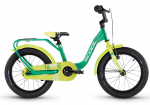 S'COOL niXe 16" 1-speed coaster-brake Aluminium green-lime dviratis