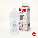 NUK Perfect Match buteliukas su silikoniniu M dydžio žinduku, 260 ml (Vaivoryk&scaron;tė)