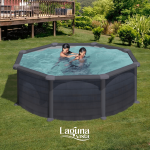 Apvalus GRE plieninis antžeminis baseinas Granada