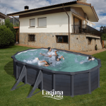 Ovalus GRE plieninis antžeminis baseinas Granada