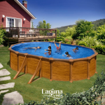 Ovalus GRE plieninis antžeminis baseinas Mauritius