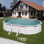 Ovalus GRE plieninis antžeminis baseinas Finlandia