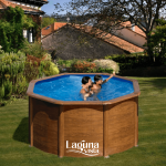 Apvalus GRE plieninis antžeminis baseinas Pacific