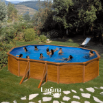 Ovalus GRE plieninis antžeminis baseinas Pacific