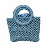 Macrame rankinė - Maia - sodriai mėlynos spalvos