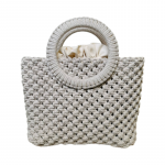 Macrame rankinė - Maia - smėlio spalvos