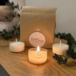 Natūralaus sojų va&scaron;ko arbatinės žvakutės - 6 vnt. - Bekvapė