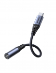 DAC USB-C iki 3,5 mm mini lizdo adapteris, juodas