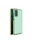 &bdquo;Spring Case&ldquo; gelio dėklas su spalvingu rėmeliu, skirtas Samsung Galaxy S21+ 5G (S21 Plus 5G) geltonas
