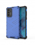 Korinis &scaron;arvuotas dėklas su gelio rėmeliu, skirtas Samsung Galaxy A73 mėlynai