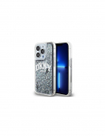 DKNY Liquid Glitter Big Logo dėklas, skirtas iPhone 14 Pro - juodas