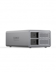 9828RU3 diskų masyvas su RAID valdikliu, skirtas 2 x 2,5 colių / 3,5 colių SATA HDD / SSD &ndash; pilka