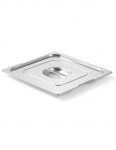 Dangtis GN konteineriui Profi Line su i&scaron;pjova GN1/4 rankenoms 265x162mm nerūdijantis plienas - Hendi 804247