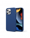 Guminis lankstus silikoninis dėklas, skirtas iPhone 13 Pro Max mėlynai