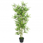 Dirbtinis bambuko augalas su vazonu, 120 cm, žalias
