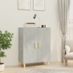 &Scaron;oninė spintelė, betono pilka, 70x34x90cm, apdirbta mediena