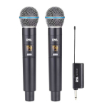2-JŲ BEVIELIŲ MIKROFONŲ SISTEMA DNA BAT DUAL VOCAL SET UHF 518-542 MHz