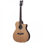 AKUSTINĖ GITARA SU PAJUNGIMU SCHECTER DELUXE ACOUSTIC NATURAL SATIN 3715