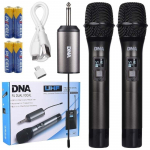 DVIEJŲ BEVIELIŲ MIKROFONŲ SISTEMA DNA FU DUAL VOCAL