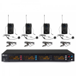 Power Dynamics PD504B 4x 50-Channel UHF Wireless Microphone Set with 4 bodypack microphones 179.006