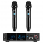 2-JŲ BEVIELIŲ MIKROFONŲ SISTEMA POWER DYNAMICS PD522 UHF 179.030