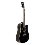 AKUSTINĖ GITARA SU PAJUNGIMU RICHWOOD RD-12-CEBK JUODA ARTIST SERIES