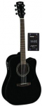Cort MR-100F MR Series Dreadnought - Black Satin