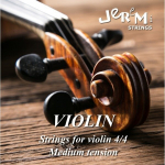 STYGŲ KOMPLEKTAS 4/4 SMUIKUI JEREMI VIOLIN STRINGS SET