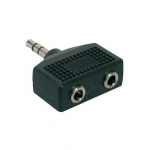 BOSTON AT-140 - 2 x 3.5 JACK FEMALE STEREO, 3.5MM JACK MALE STEREO ADAPTOR