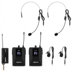 DVIEJŲ BEVIELIŲ MIKROFONŲ KOMPLEKTAS VONYX WM552B Plug-and-Play Set UHF 179.204
