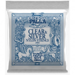 STYGOS KLASIKINEI GITARAI ERNIE BALL 2403 ERNESTO PALLA CLEAR & SILVER NYLON CLASSICAL GUITAR STRINGS