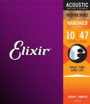Elixir 16002 Acoustic Phosphor Bronze With Nanoweb Coating .010 - .047 Extra Light