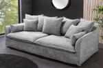 Moderni voki&scaron;ka sofa HEAVEN &ndash; 200x105xH88 cm &ndash; pilkos spalvos teddy gobelenas