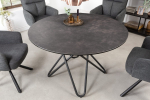 Apvalus valgomojo stalas CIRCLE-GREY 120&Oslash;xH76 cm