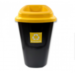 Rū&scaron;iavimo &scaron;iuk&scaron;liadėžė plastikui Plafor 45 L, geltona , 680-01
