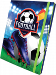 Aplankas A5 su gumele su pie&scaron;iniu Football 3D, OPTIMUM 79264