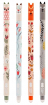 Gelio ra&scaron;iklis Happy Color Floral Art 0.5mm save trinantis, mėlynas HA 4120 01FA-3