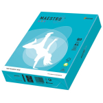 Spalvotas popierius Maestro A4 80g AB48, mėlyna spalva