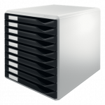 Dokumentų stovas Esselte Leitz, A4, 10 stalčių, juodas, 52810095