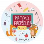 Pirmokės krep&scaron;elis SMART mergaitei